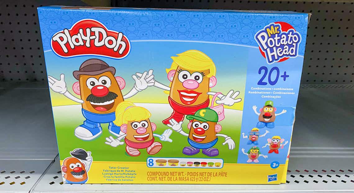 play-doh mr. potato head family set on walmart shelf