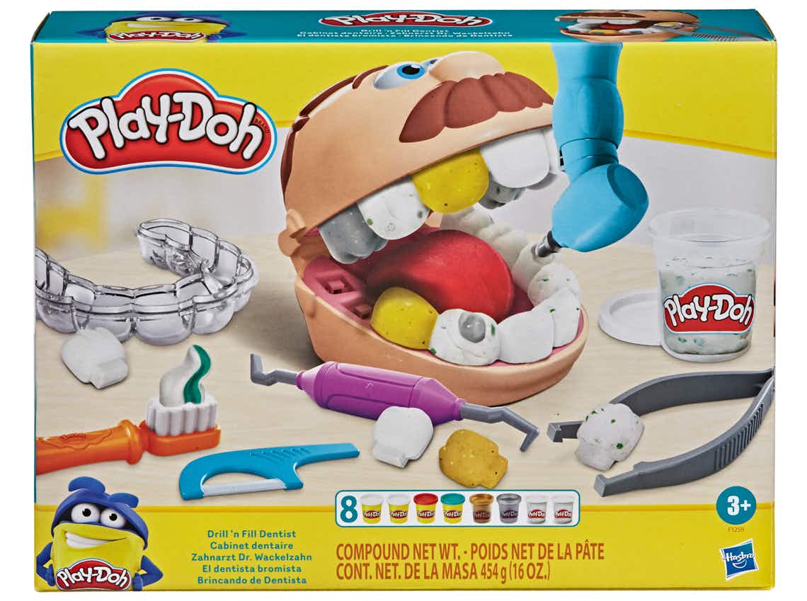 stock photo of play doh dentist set