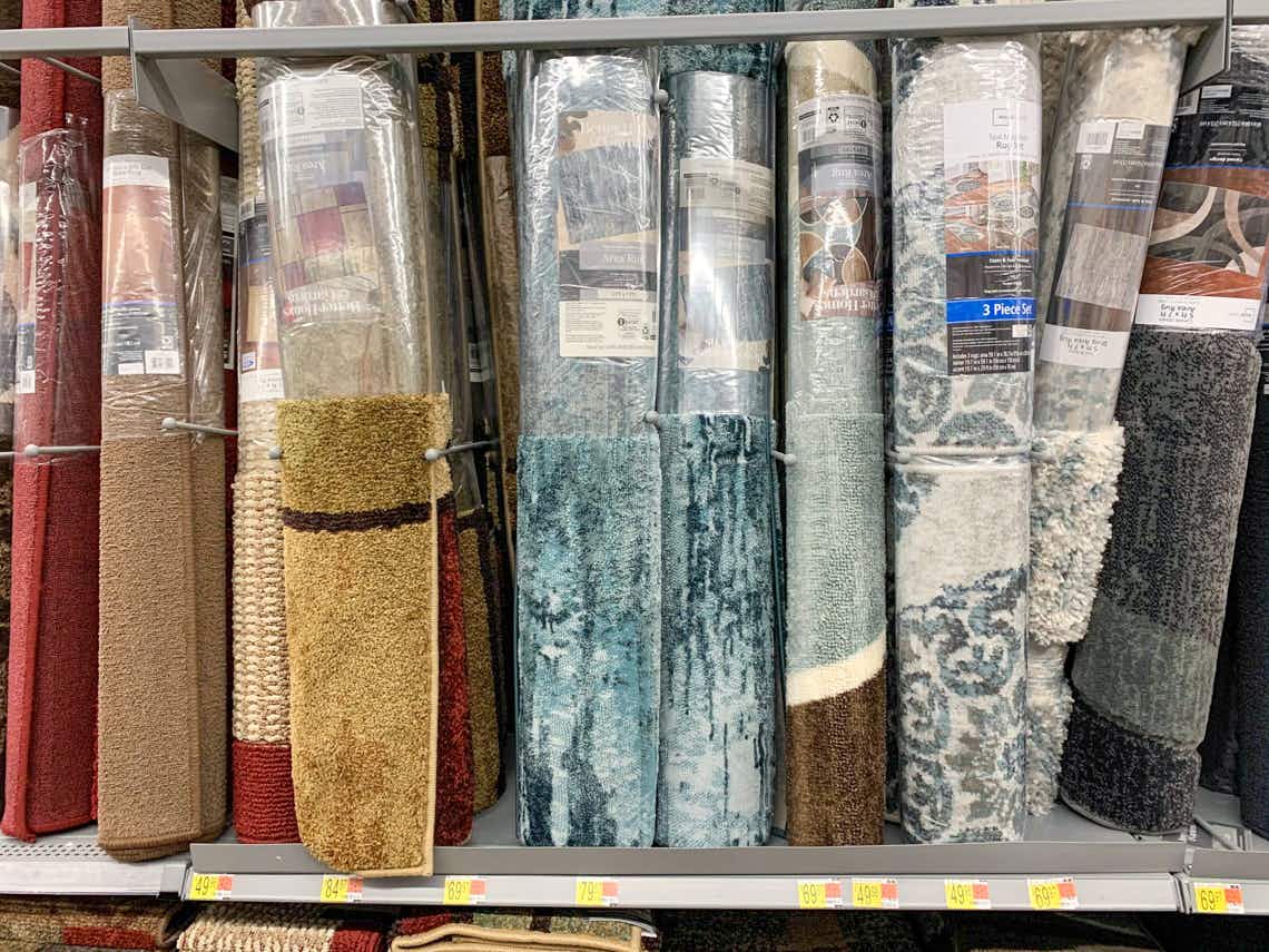 area shot of area rugs at walmart