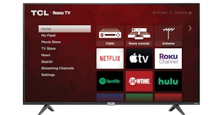 stock photo of tcl roku smart 4k tv