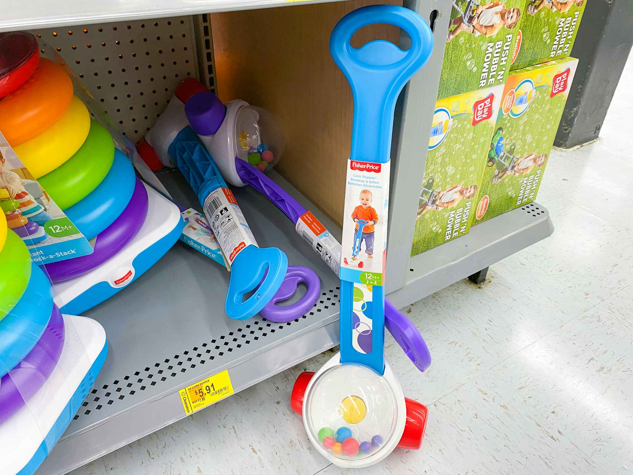 fisher-price popcorn push toy on clearance