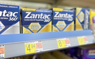 zantac 360 on a shelf at walmart