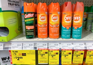 off bug spray with sale tag at ace hardware