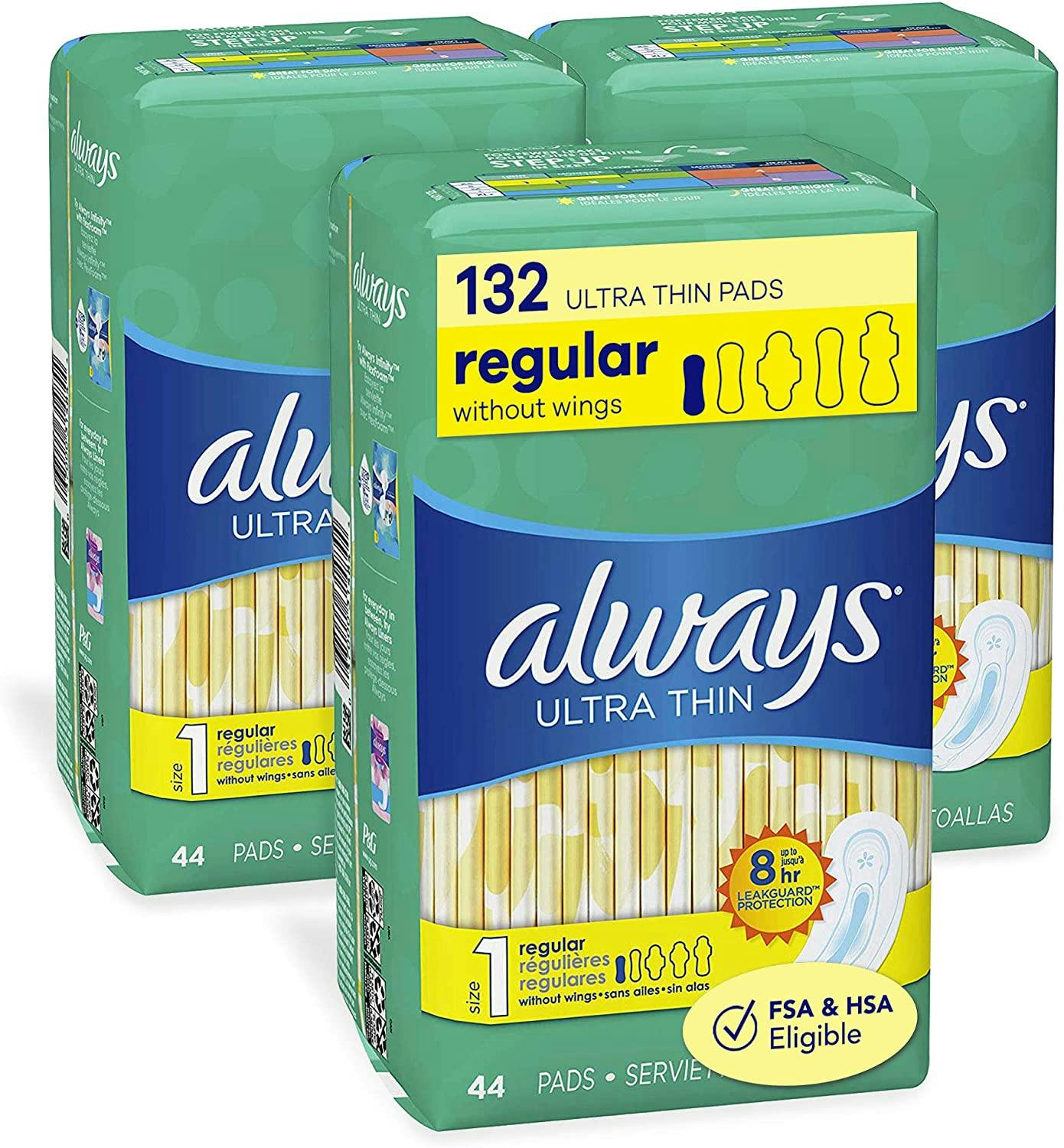 Always Pads 44 Packs As Low As 3 16 On Amazon The Krazy Coupon Lady auction-detail