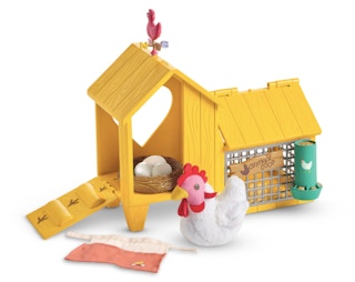american girl Chicken & Coop Set stock image 2021