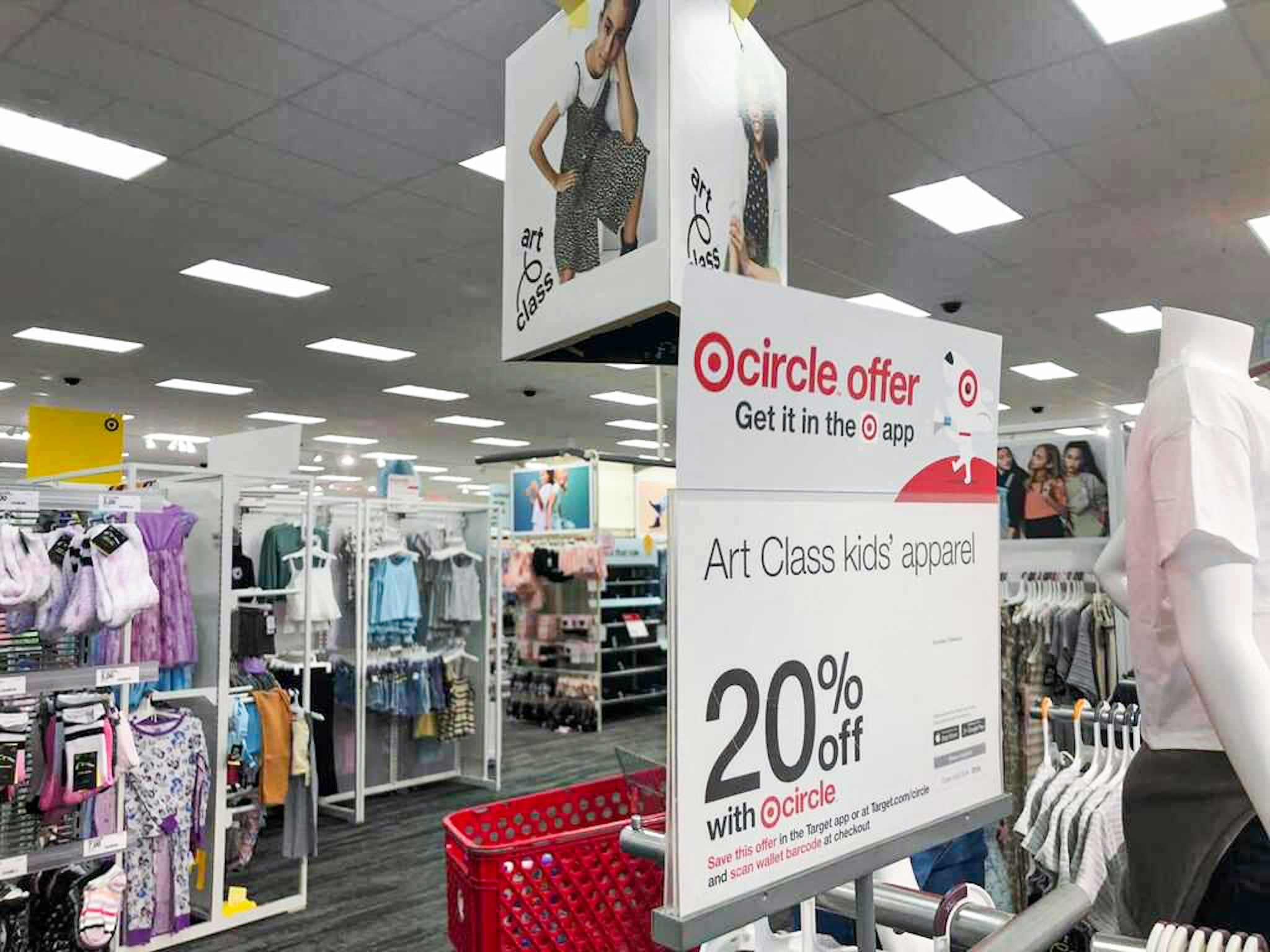 art class Circle promotion sign at target