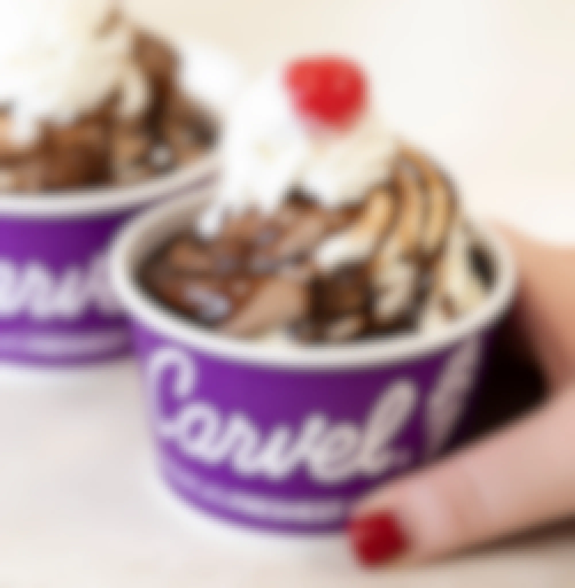 carvel's ice cream sundaes
