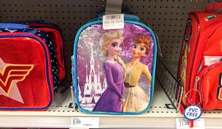 disney frozen lunch tote on a target shelf