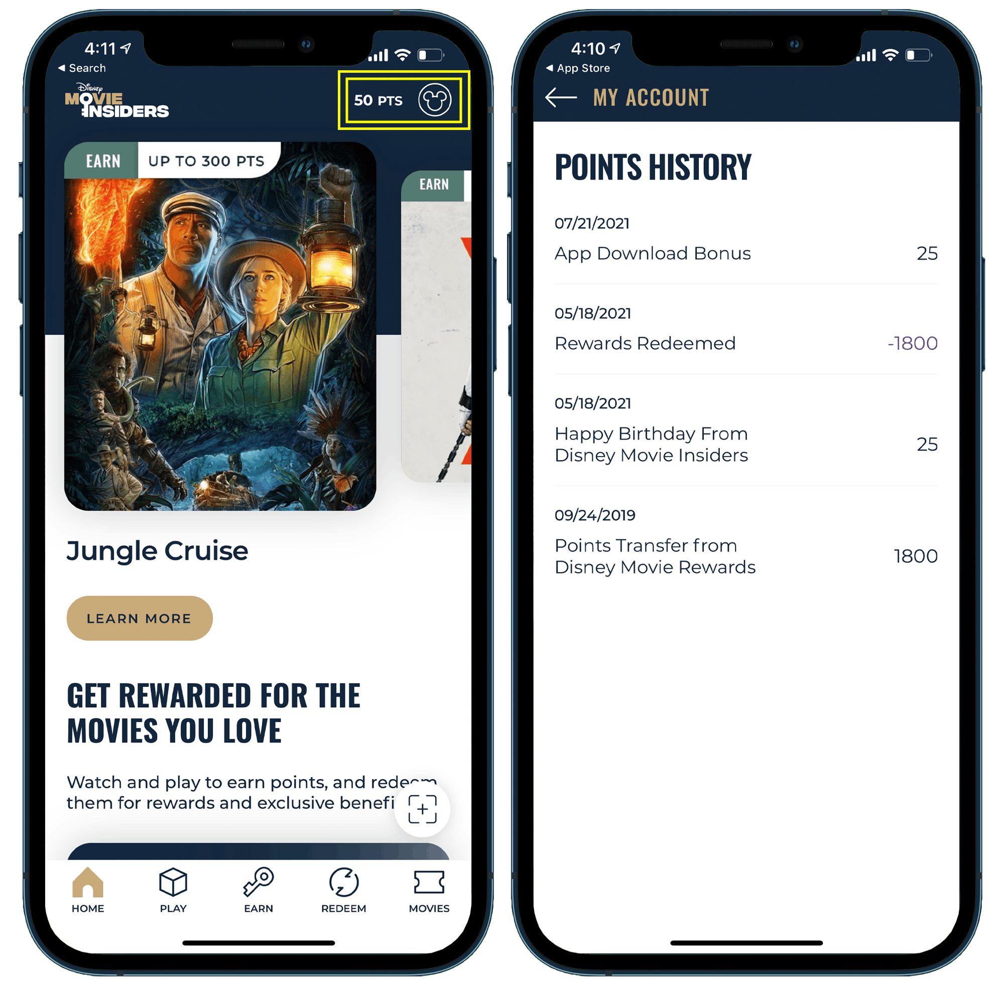 Disney Movie Insider App screenshot