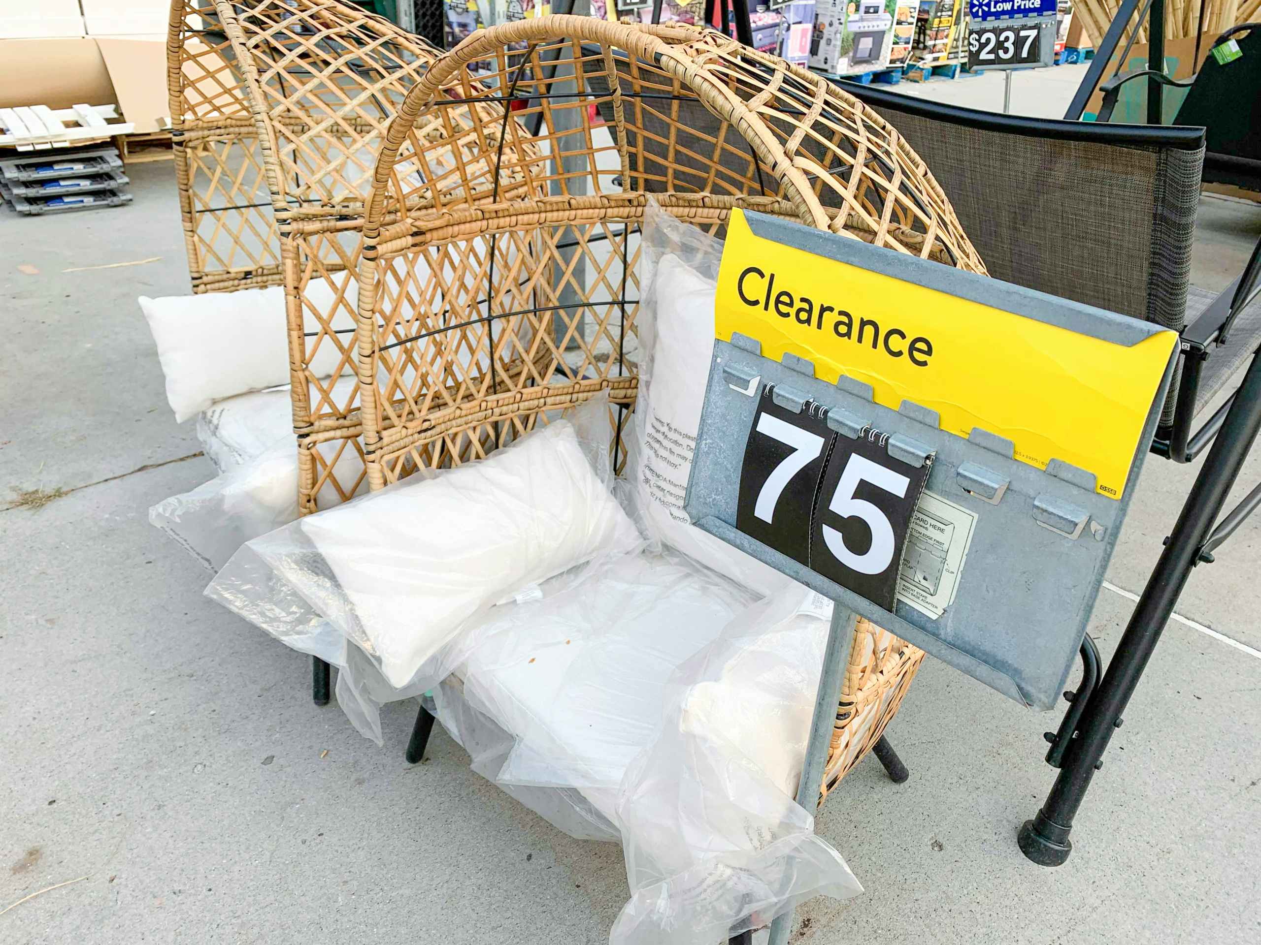 kids egg chair on clearance at Walmart