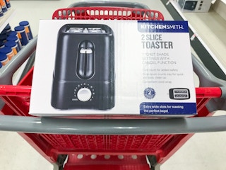 kitchensmith by bella toaster on a target cart
