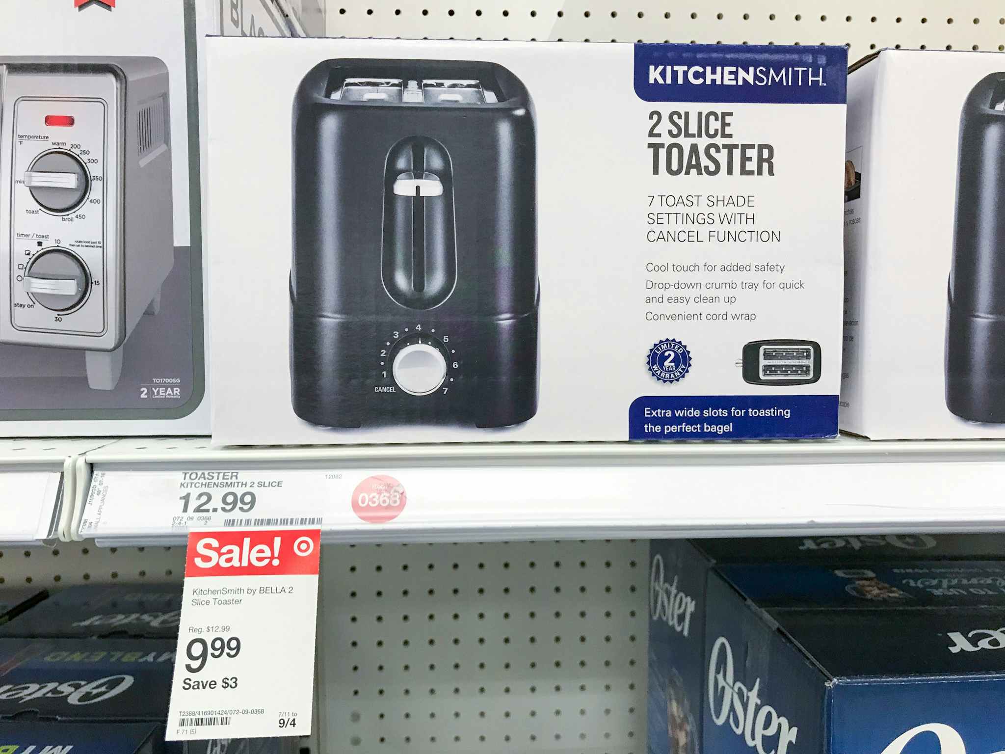 kitchensmith by bella toaster on a target shelf