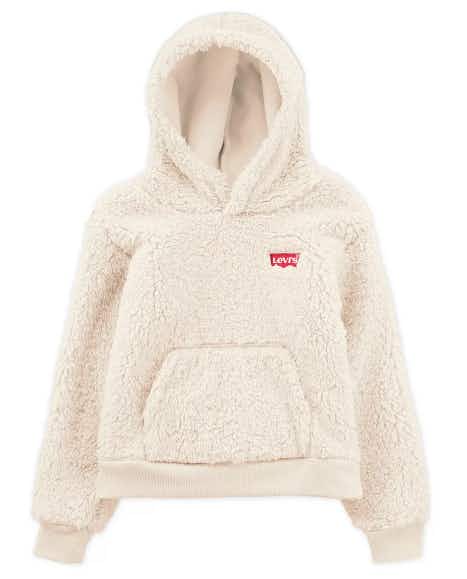 kohls Girls 7-16 Levi's Sherpa Batwing Pullover Hoodie stock image 2021