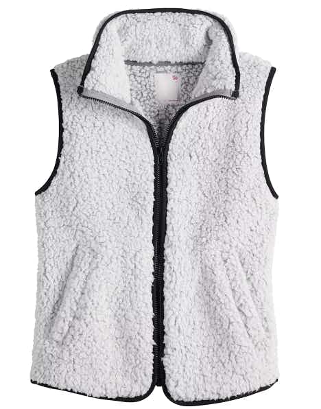 kohls Juniors' So Sherpa Vest With Piping stock image 2021