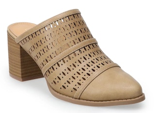 kohls LC Lauren Conrad Ponderosa Women's High Heel Mules stock image 2021