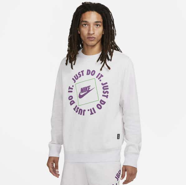 kohls Men's Nike Just Do It Fleece Sweatshirt stock image 2021