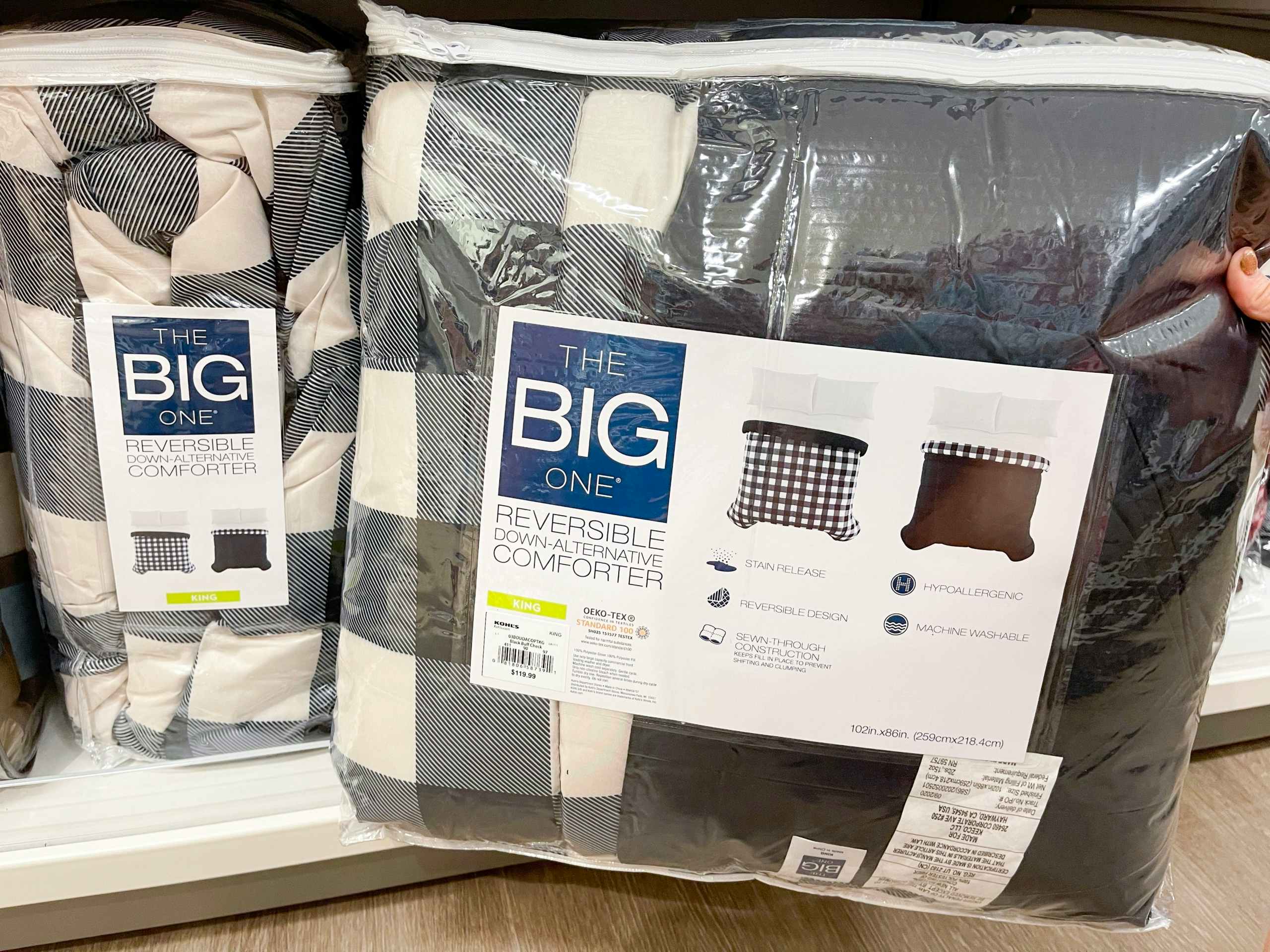 kohls the big one down alternative comforter in store image 2021 5