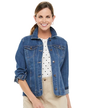kohls Women's Croft & Barrow Jean Jacket stock image 2021