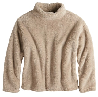 kohls Women's HeatKeep Double-Sided Sherpa Mockneck Sweater stock image 2021