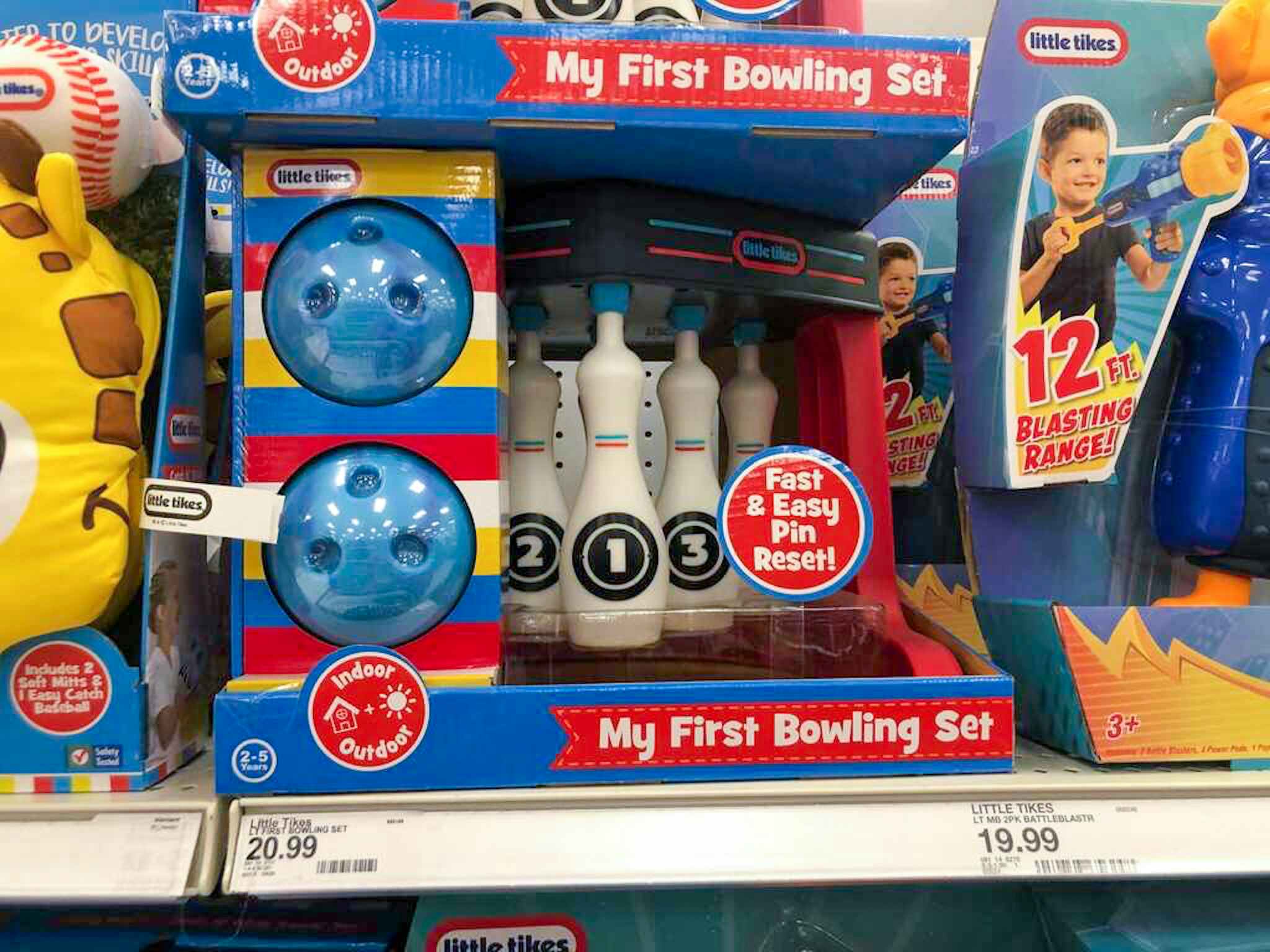 little tikes my first bowling set on a target shelf