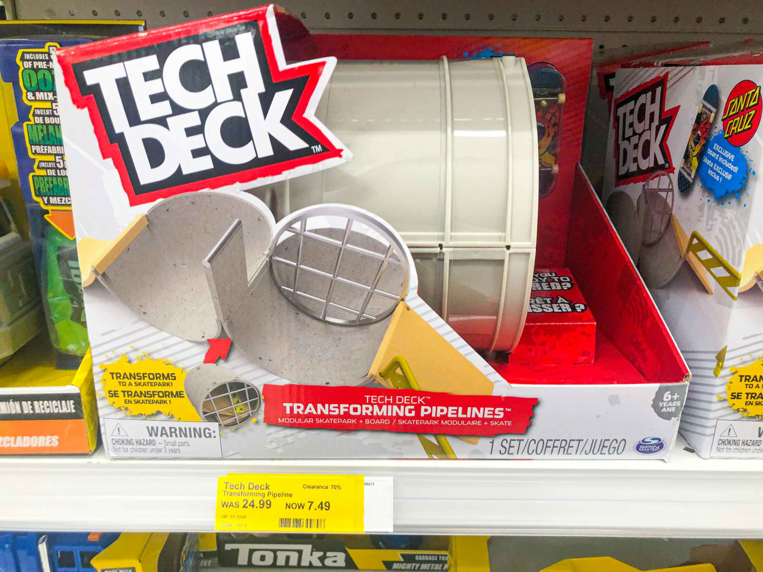 Target toy clearance on store shelf