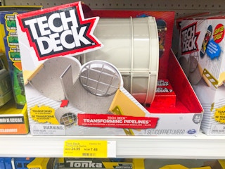 Target toy clearance on store shelf