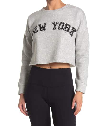 nordstrom rack Abound Cropped Graphic Pullover Sweatshirt stock image 2021