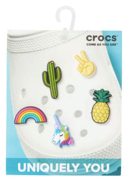 nordstrom rack Crocs Fun Trend Assorted 5-Pack Shoe Charms stock image 2021