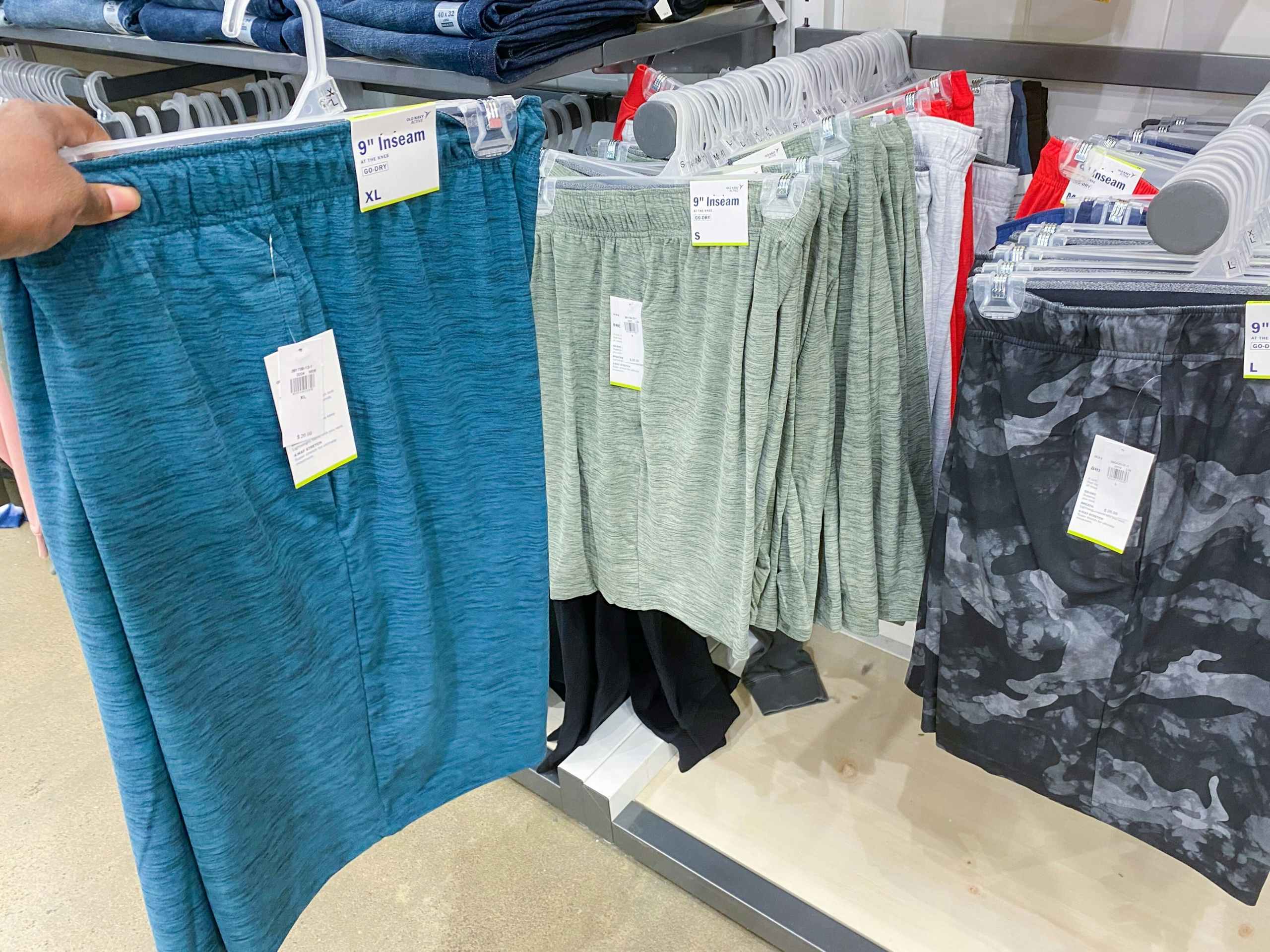 old navy mens active bottoms in store image 2021 4