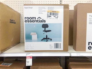 room essentials task chair on a target shelf