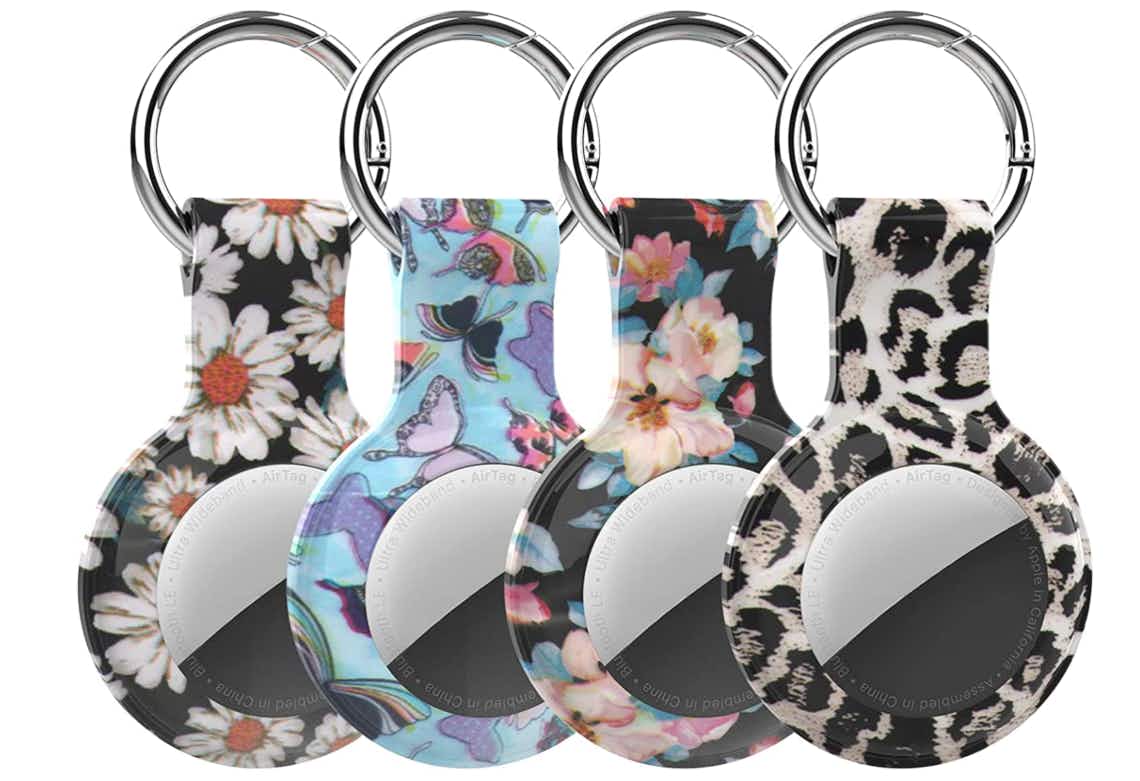 HATALKIN AirTag Keychain Holders 4-Pack