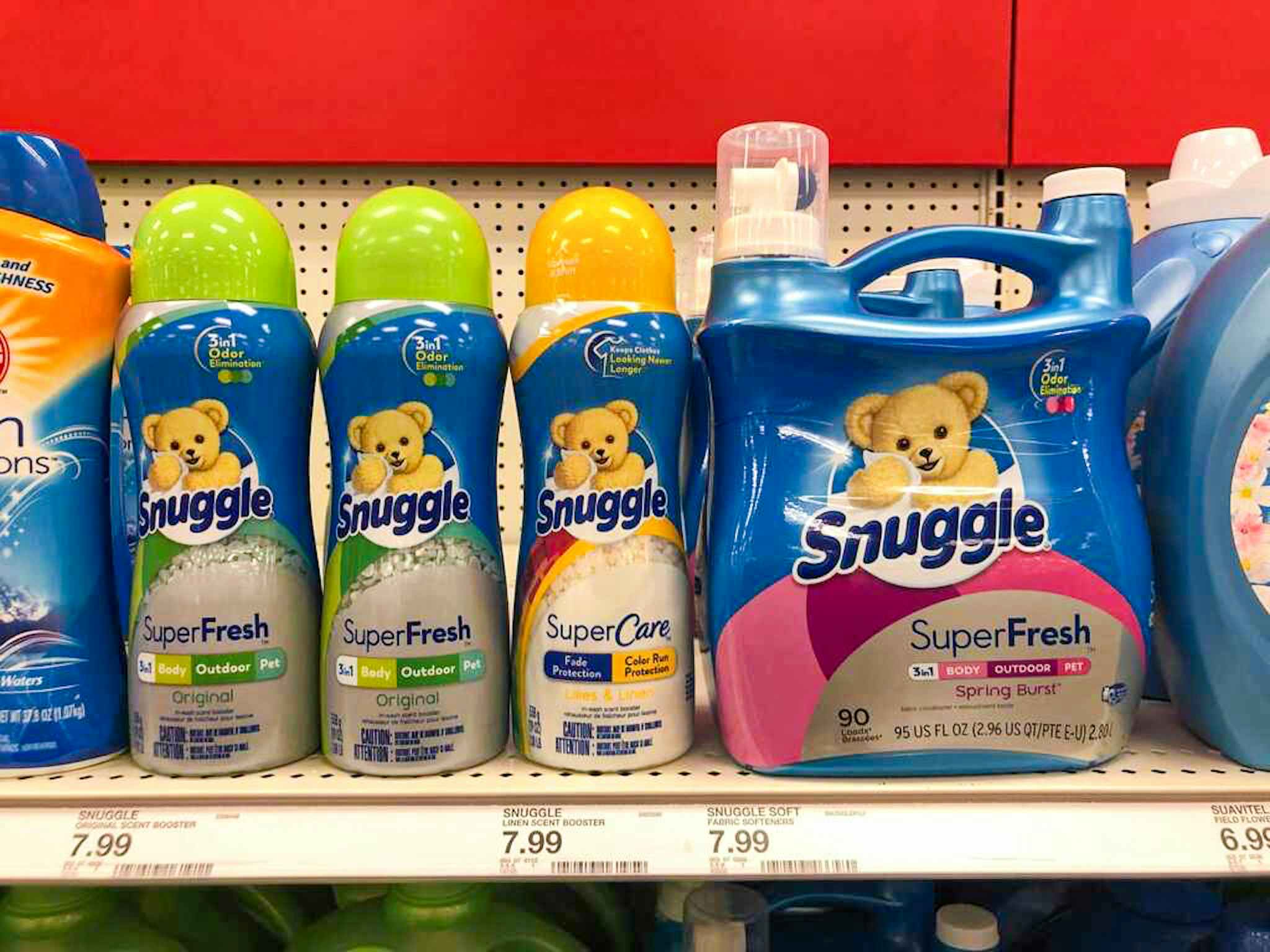 snuggle on a target shelf