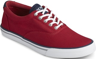 Men's red Sperry sneaker