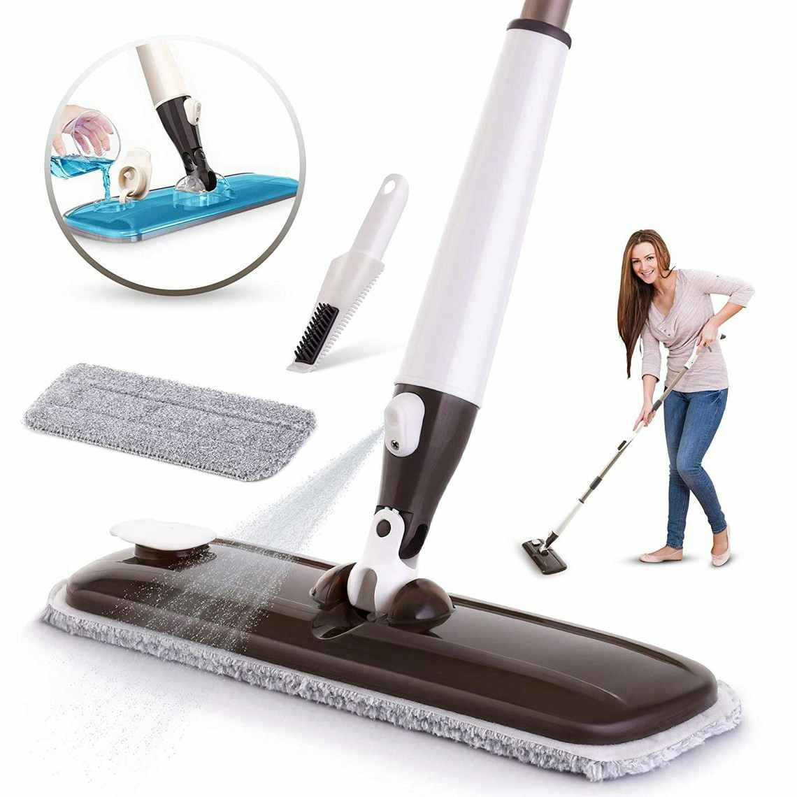 stock image of wet mop and its functions