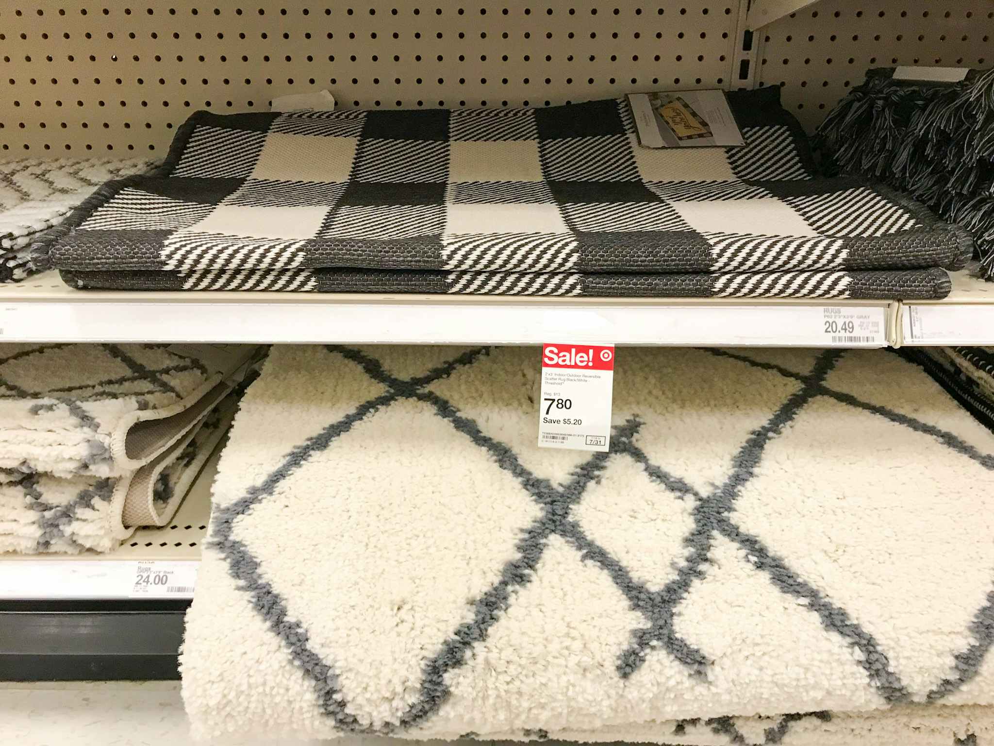 threshold scatter rug at target