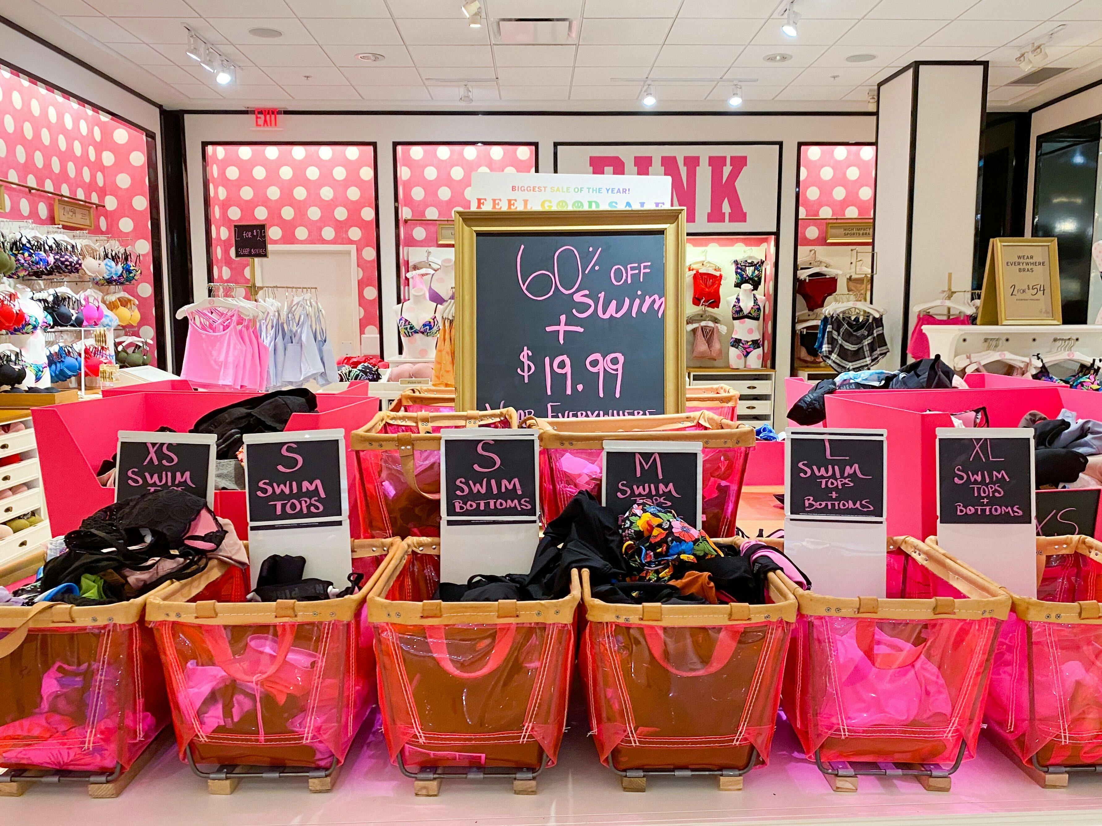 PINK Apparel Sale Display