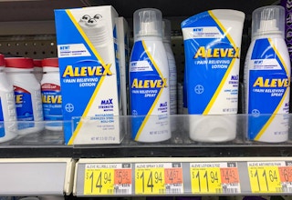 alevex spray on walmart shelf