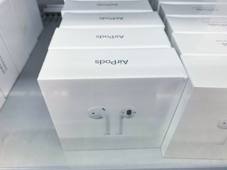 apple airpods in walmart electronics display case