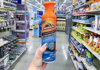 armor all extreme shield + ceramic cleaner held in front of walmart shelf