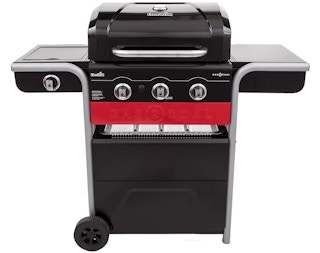 stock photo of Char-Broil Gas2Coal Gas & Charcoal Outdoor Combination Grill on white background
