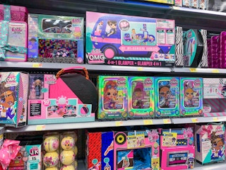 lol surprise toy section of walmart toy deparment