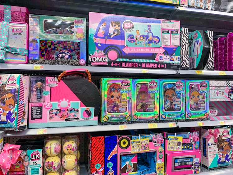 lol surprise toy section of walmart toy deparment