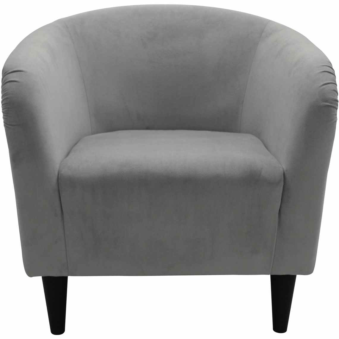 stock photo of mainstays microfiber tub accent chair on white background