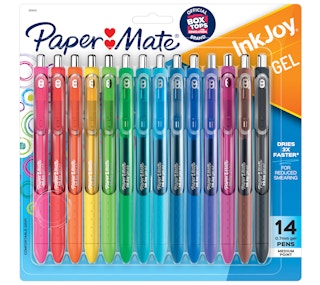 stock photo of paper mate inkjoy gel pens in package