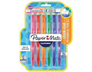 stock photo of paper mate mechanical pencils in packaging on white background