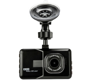 stock photo of pilot dash cam on white background