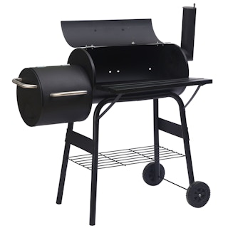 stock photo of Skonyon Outdoor Grill with Charcoal Barbecue and Meat Cooker Smoker on white background