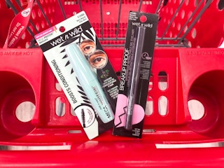 Wet n Wild makeup in Target shopping cart