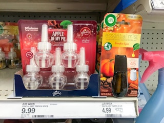 air wick essential mist refill on a target shelf