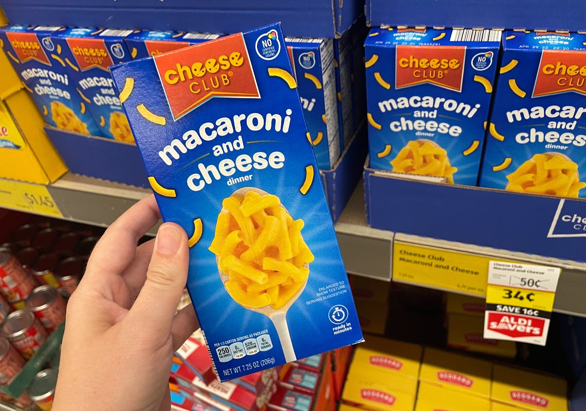 Cheese Club Macaroni and Cheese, Only 0.34 at Aldi The Krazy Coupon Lady